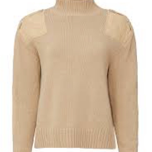 525 America Sweaters - 525 black Elegant Beige Turtleneck Sweater